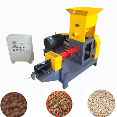 Hot sale animal feed pellet dog extruder120kg hour fish food machine